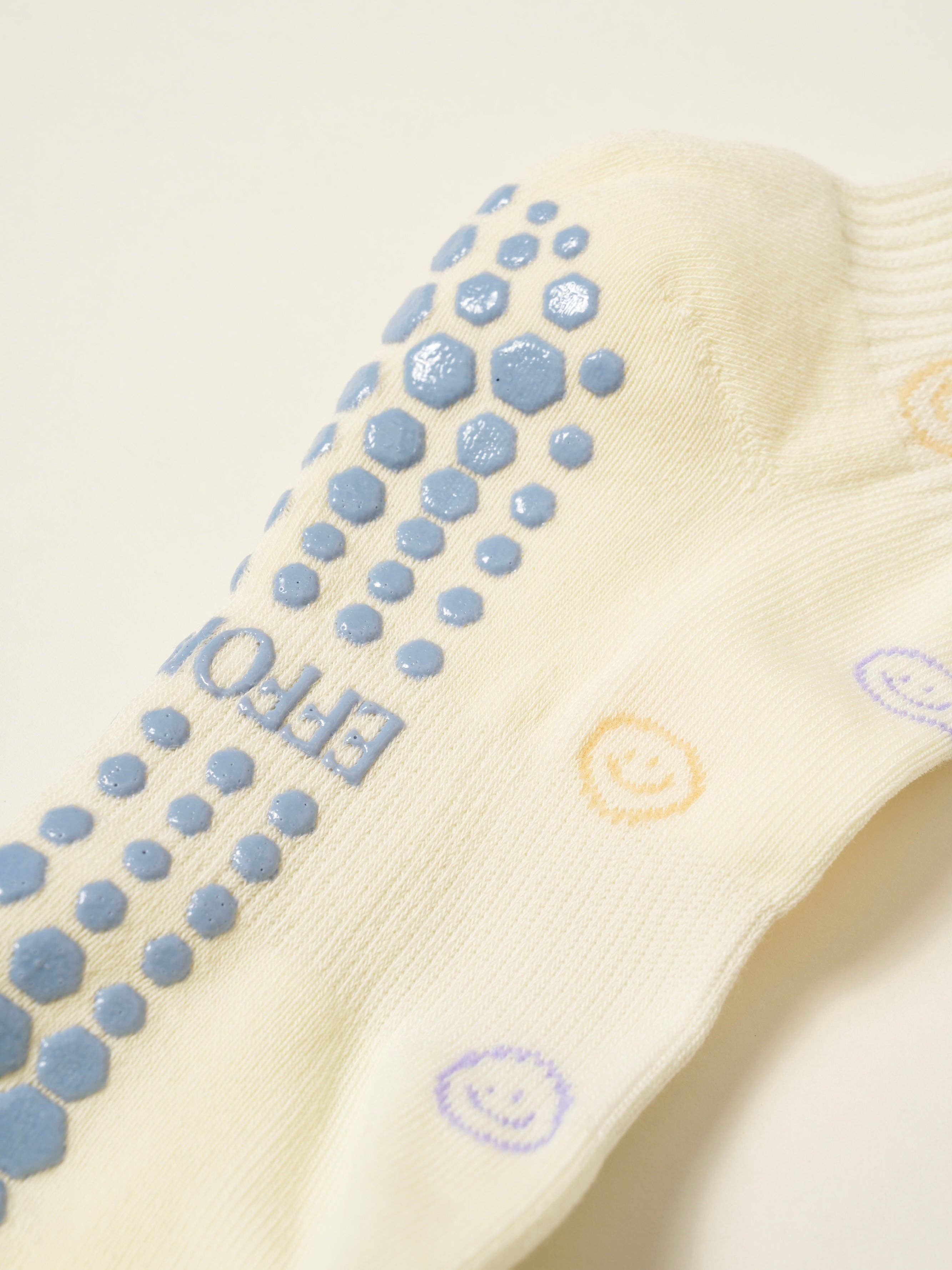 The Pastel Smiley Pilates Socks