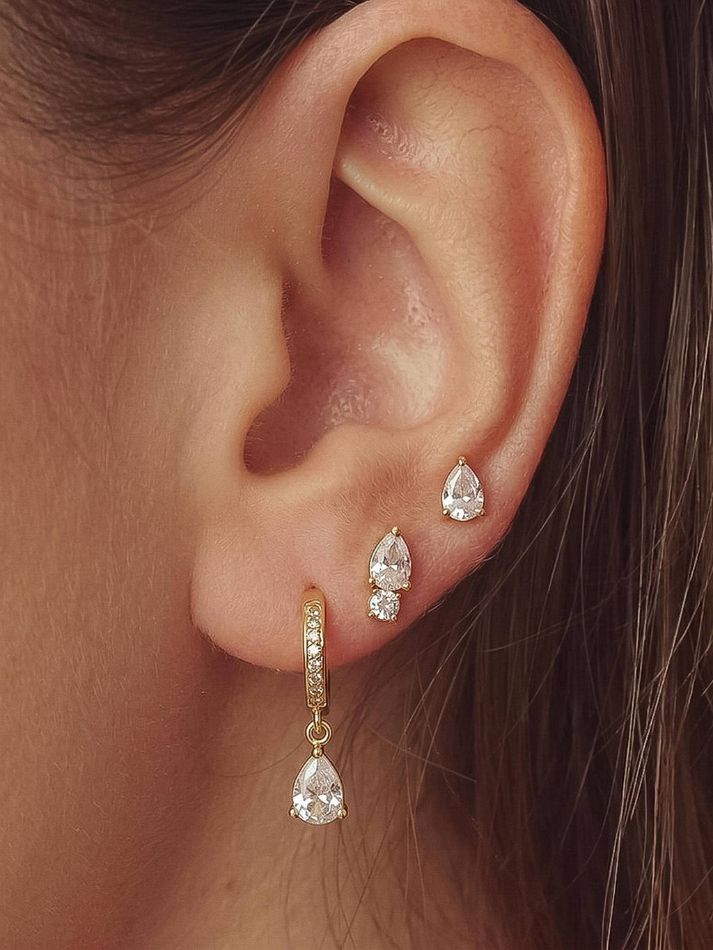 Delicately Stacked Earring Set