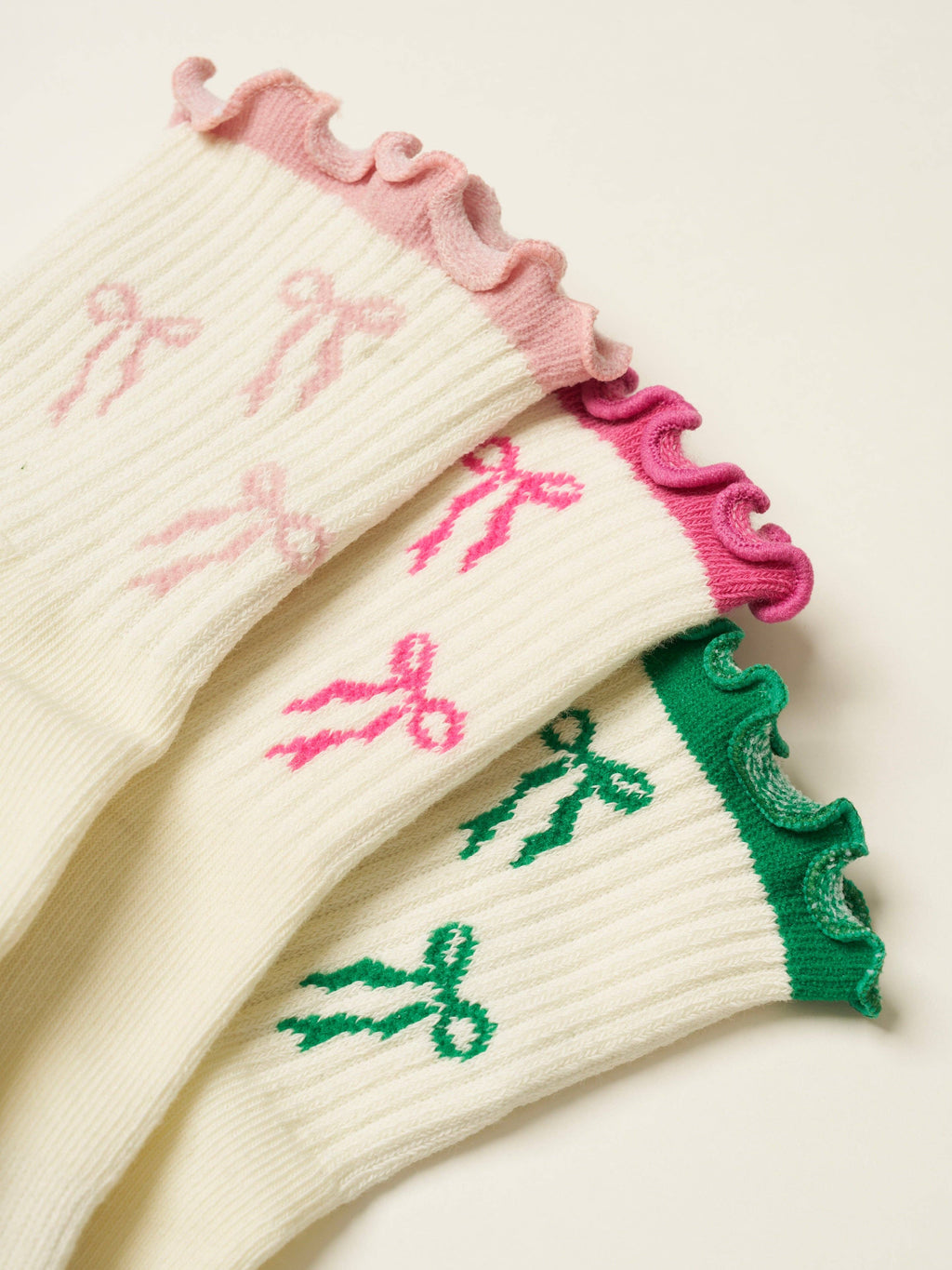 The Blush Pink Bow Pilates Socks
