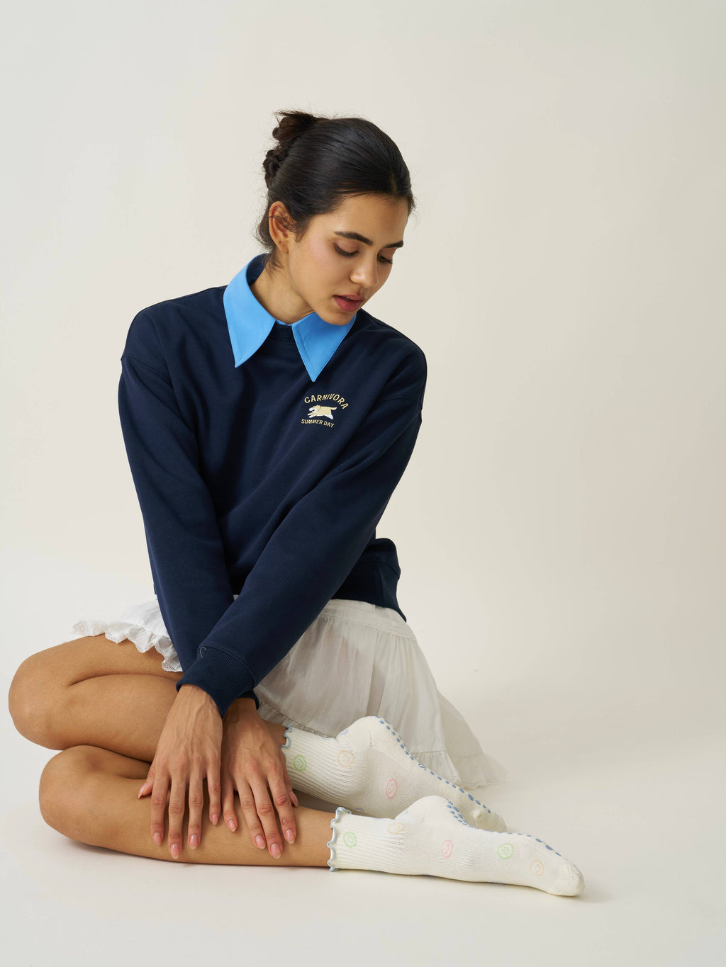The Pastel Smiley Pilates Socks