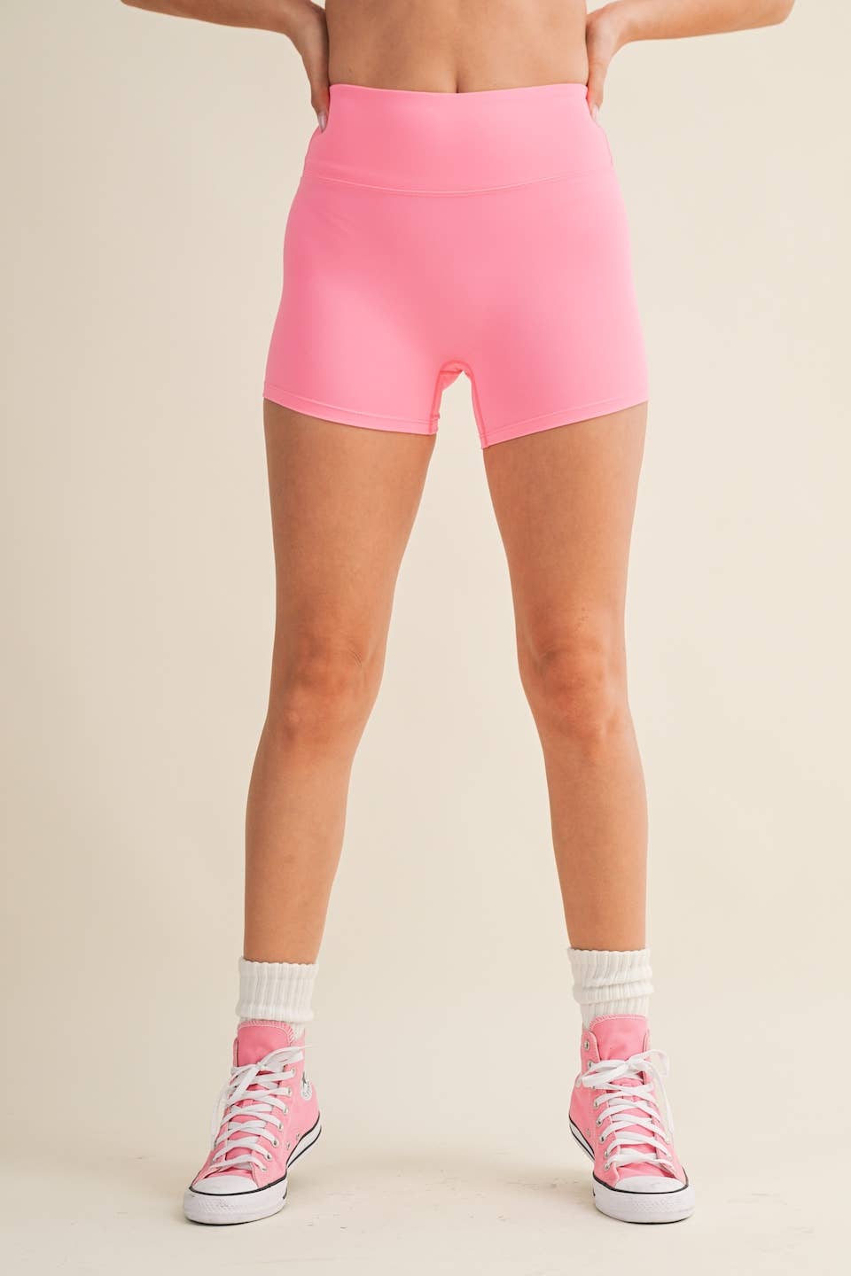 The Pink Paradise Biker Shorts