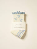 The Dusty Blue Bow Pilates Socks