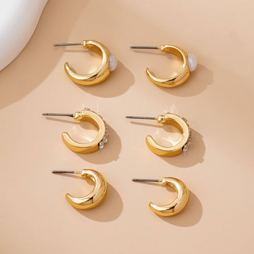 Soft Glam Hoop Trio